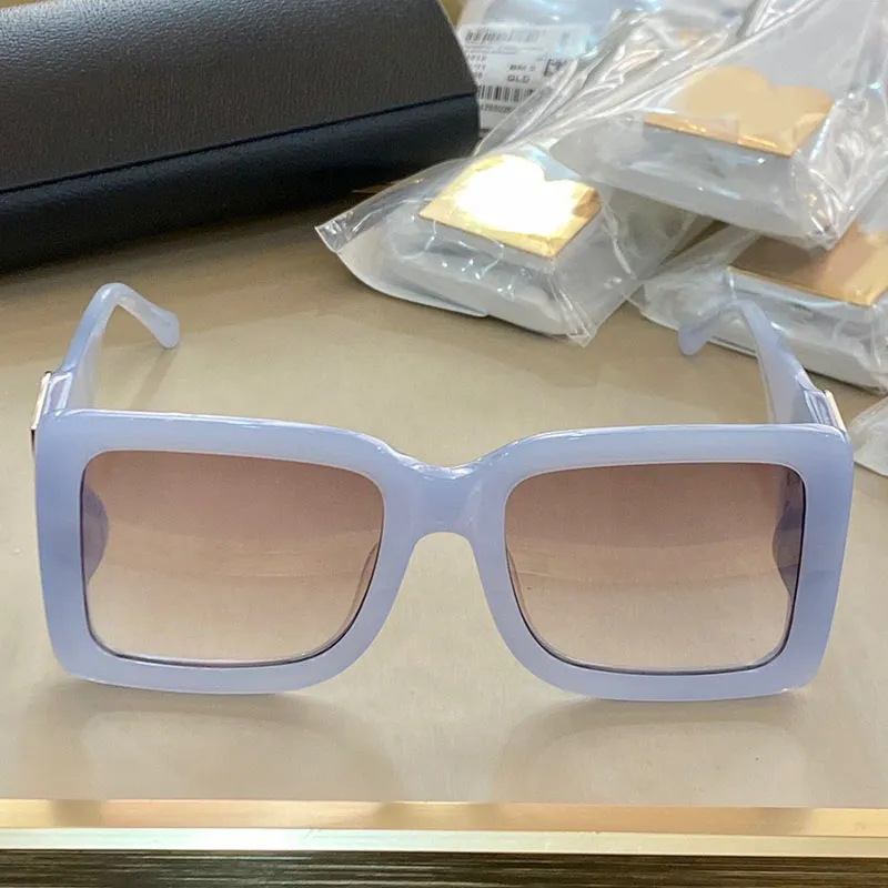 Novo 4312 metal letra B óculos de sol simples quadrado grande quadro retro óculos moda estilo quadrado quadro UV 400 lente qualidade superior vem 2854