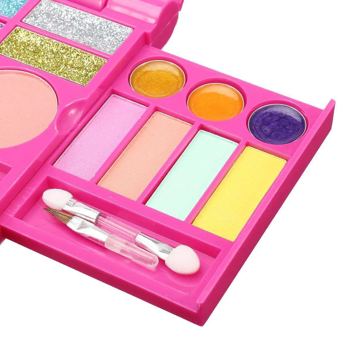 Prinzessin Kinder Make-up Kosmetik Spielkasten Set spielt Make-up Mädchen Spielzeug Lippenstift Lidschatten Kit für Kinder LJ201009