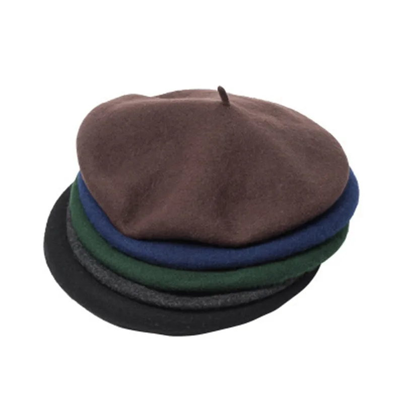 Béret d'hiver en laine pour hommes Chapeau octogonal Chapeau d'artiste français pour homme Vêtements de cérémonie Professionnel Casual Dualuse Chapeaux de peintre Béret pour hommes Y200110