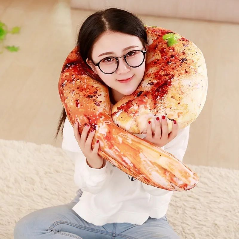 3D Simulatie Voedselvorm Plush Pillow Creative Chicken Sausage Toys Gevulde Sofa Cushion Home Decor grappige cadeaus voor kinderen Y200103