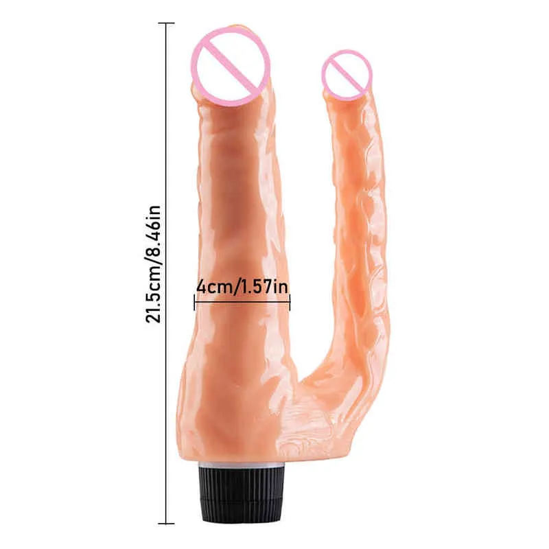 NXY DILDOS DONGS CONSOLADORES DOBLE VIBRADORES PARA MUJER PENETRACION VAGINA Y ANO SENSACION DE PIEL SUAVE PENE Cabeza Juguetes Sexuales 0108