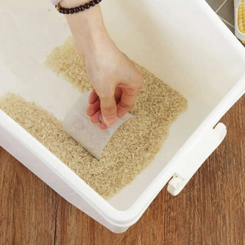 Récipient de stockage de riz de 15KG 33Lb, récipient alimentaire hermétique avec organisateur de céréales scellé avec roues pour la cuisine, environ 80 tasses C308P