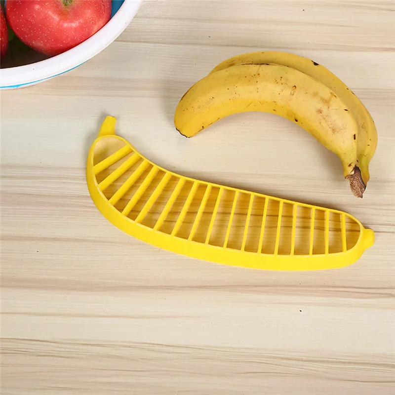 Gadgets trancheuse en plastique, coupe-salade de fruits et légumes, outils de cuisine, coupe-banane TLY022