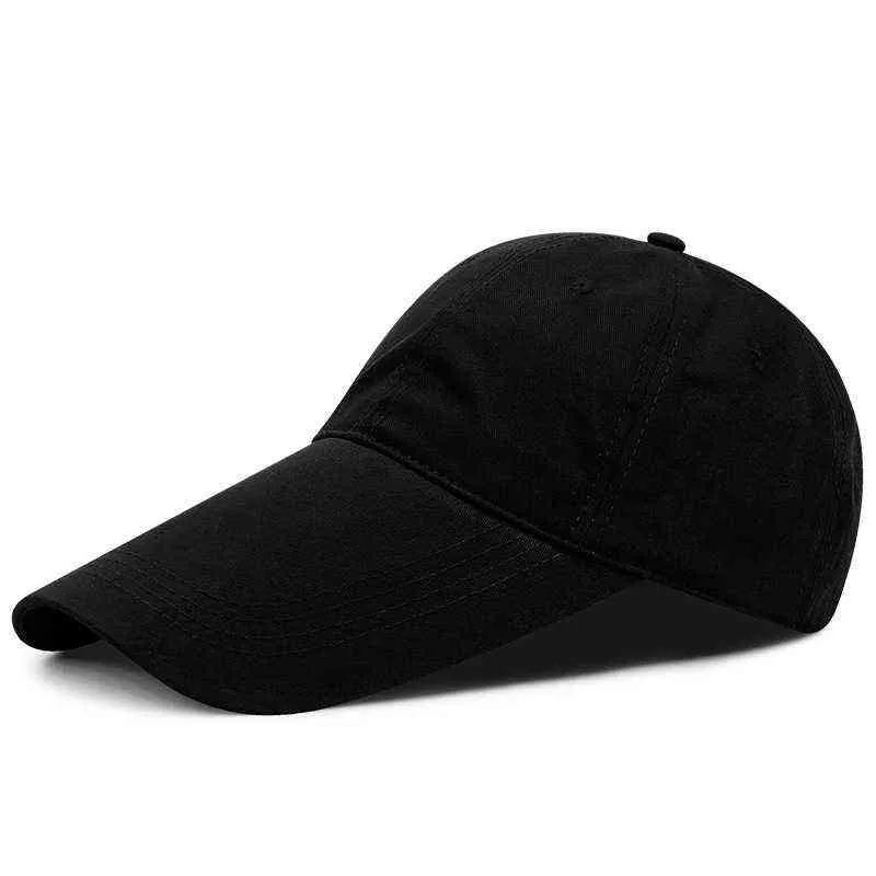 14cm long visor large head Man Big Size Causal Peaked Hats Cool Fishing Hat Plus Baseball Caps 55-60cm 60-65cm 2201182697