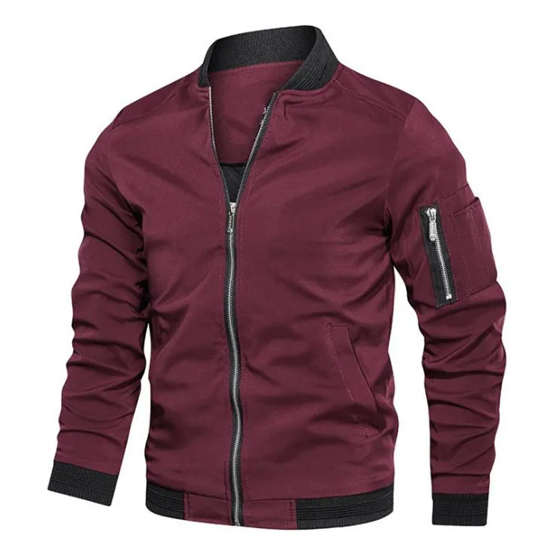 Hommes vestes printemps automne veste mâle bombardier décontracté streetwear s et manteaux simple coupe-vent style britannique manteau 220928