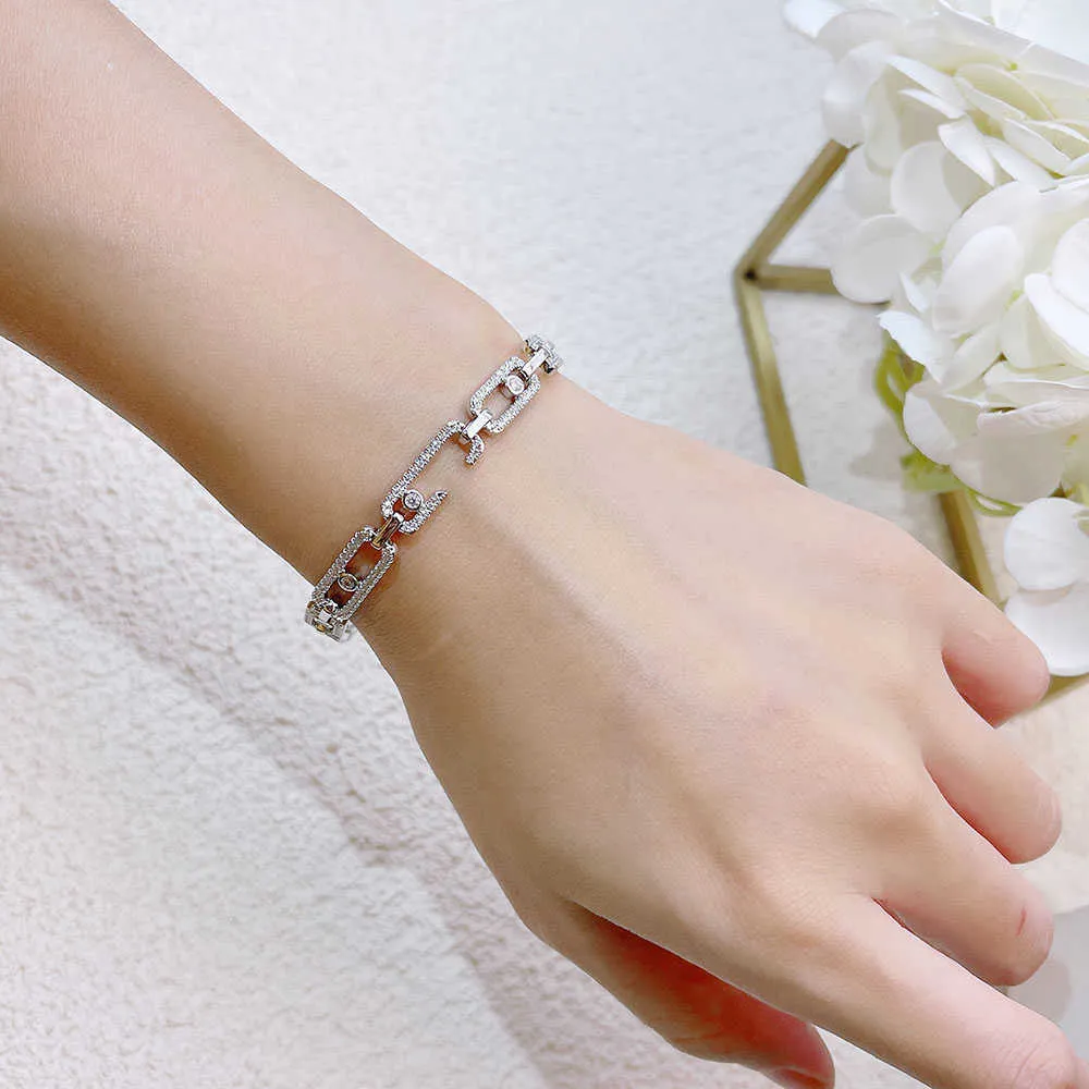 Bracelet de manchette de retour de mode femmes 039s brillant Zircon platine placage élégance exquise magnifiques perles de rocaille bijoux de noël 35656913956