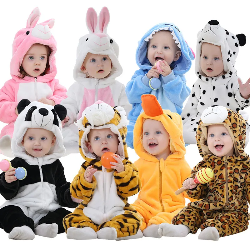 Cute-Cartoon-Flannel-Kigurumi-Baby-Rompers-Novelty-Rabbit-Cotton-Baby-Boys-Girls-Animal-Rompers-Stitch-Baby