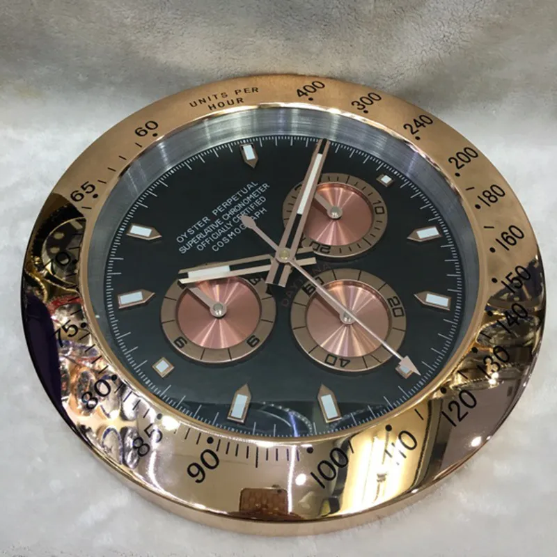 Nordic Rose Gold Grande Relógio De Parede Metal Luxo Relógios Moderno Relógios De Parede Digital Luminosa Relogio de Parede Home Decor Presente L043 220418