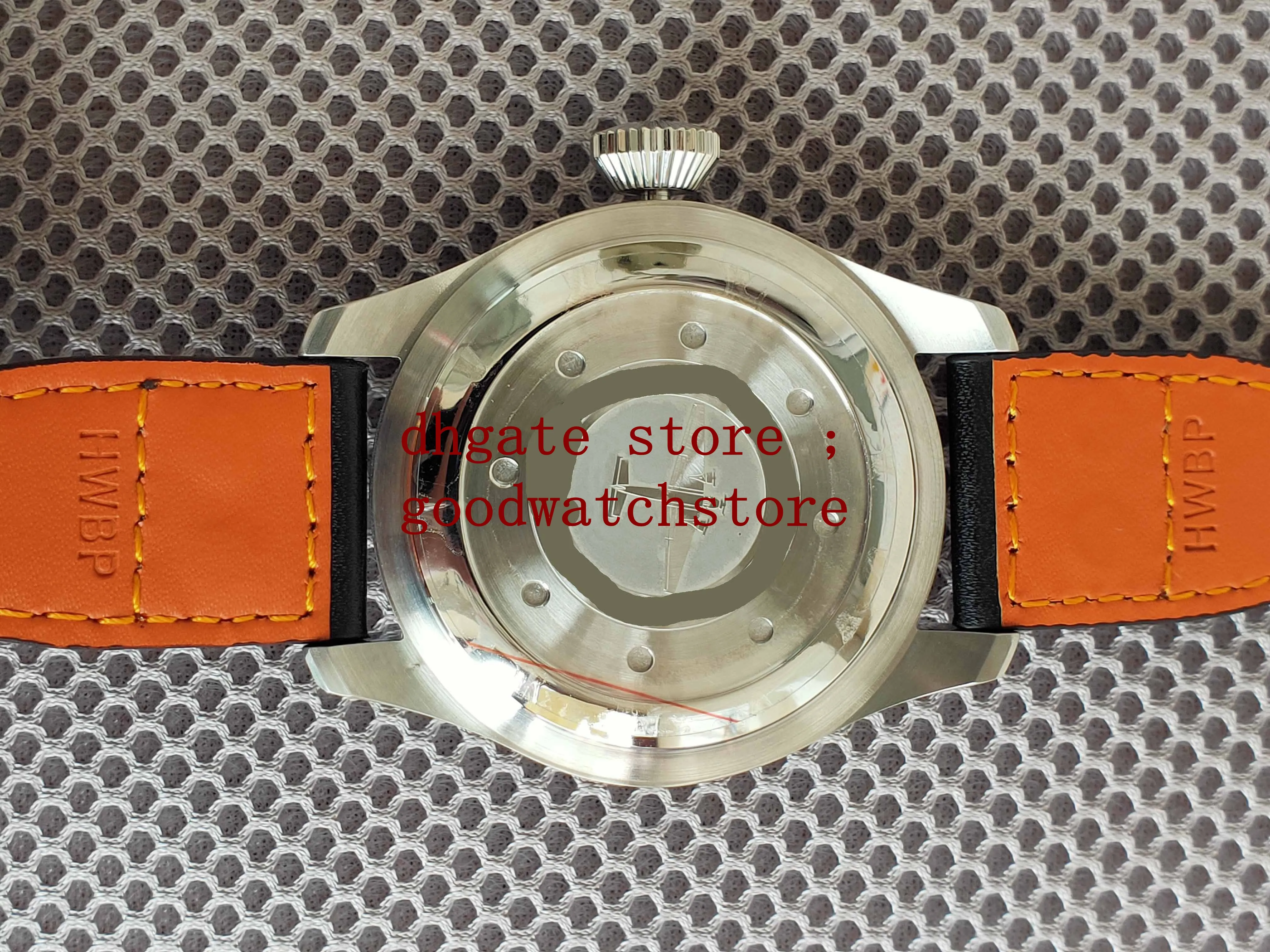 Herren-Luxusprodukte-Armbanduhren, klassische Stahlqualität, große Uhren, 7 Tage Gangreserve, 46 mm schwarzes Zifferblatt, automatisches Stahlwerk, 245 l