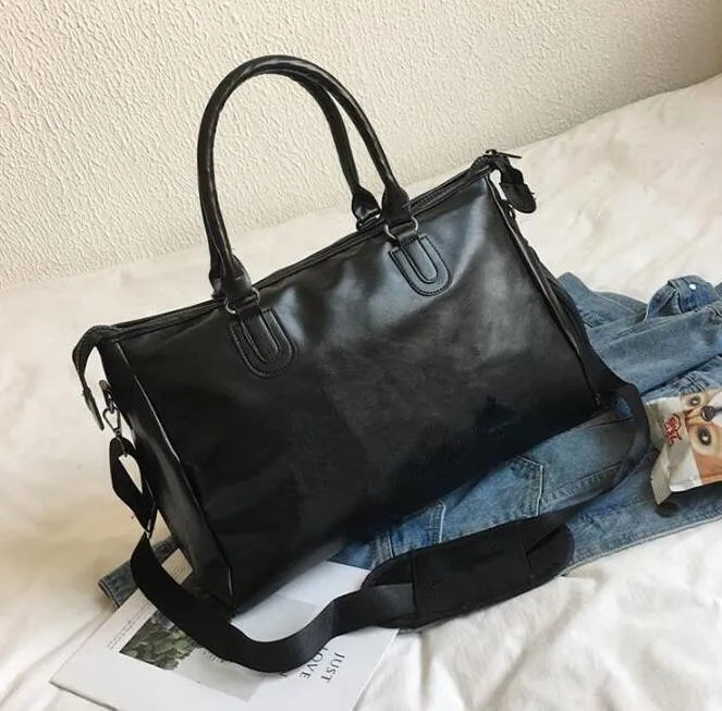 Fashion Black Water Ripple 45cm Sport Duffer Bag Red Bagage M53419 Man en Women Duffel Bags met Lock Tag274Y