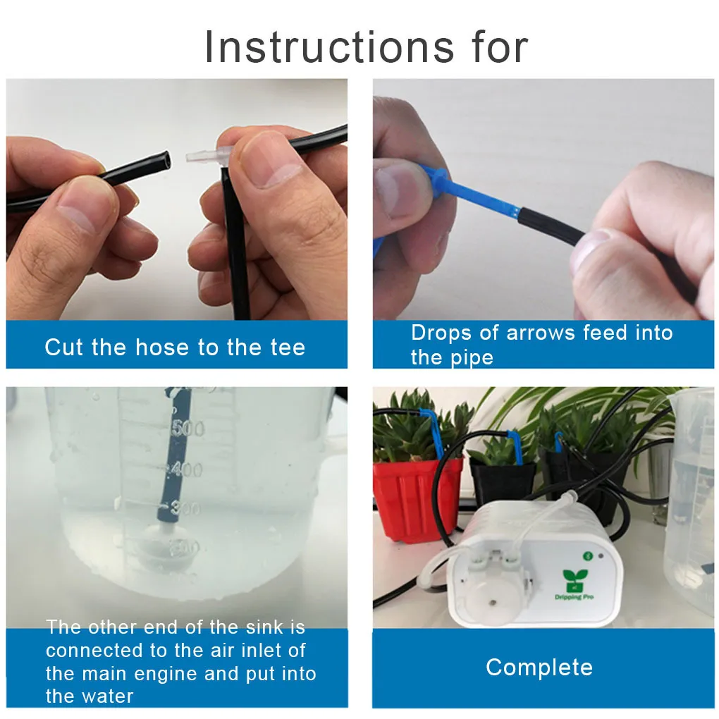 Controllo del telefono cellulare Dispositivo di irrigazione automatico del giardino intelligente Strumento di irrigazione a goccia intelligente Sistema di timer contagocce T200530