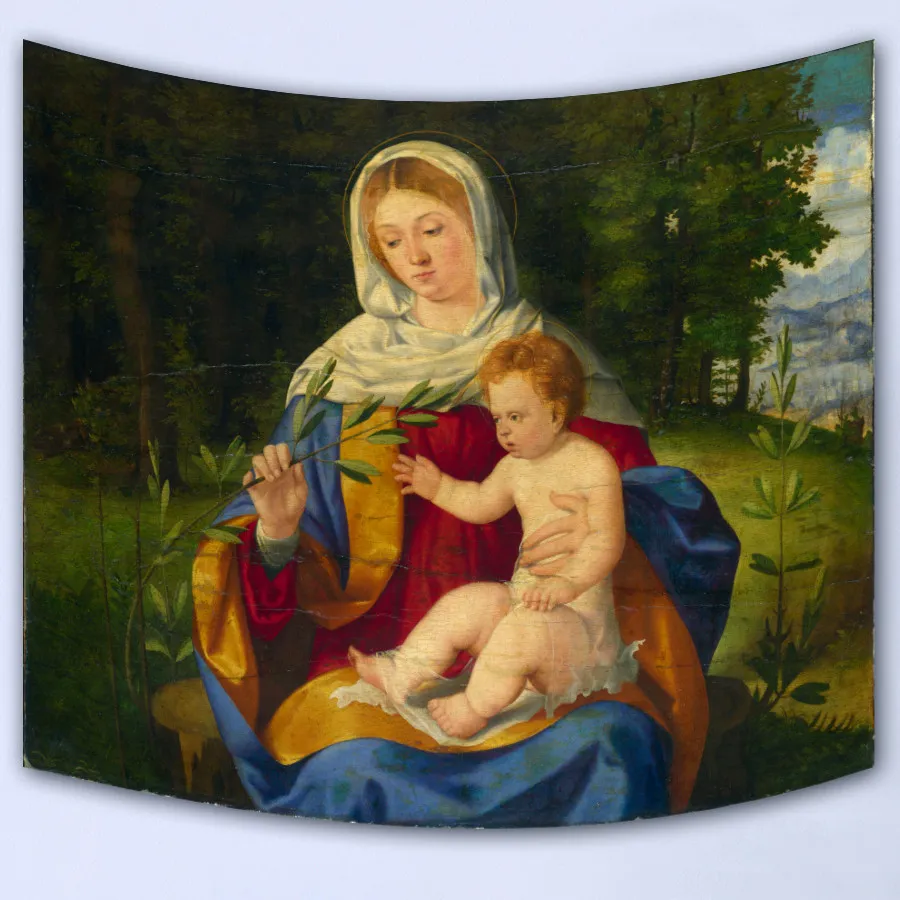 European royal oil painting tapestry home decorative tapestries wall hanging carpet comfortable sofa cover picnic mat T200601