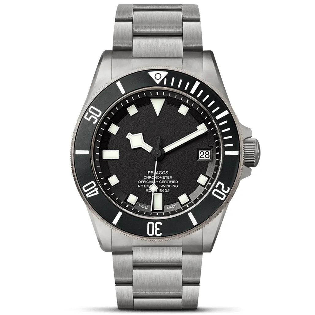 Relógios mecânicos automáticos masculinos estilo clássico 43mm pulseira de aço inoxidável completo relógios de pulso de alta qualidade safira super luminosa U2271