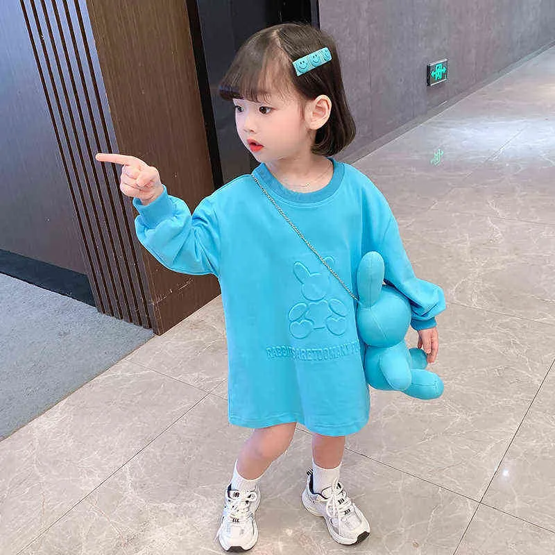 Girl Sets Children Kids Clothe Cute Winter Long Sleeve Classic Outfit with Bag for 1-12T Casual Birthday Party Holiday Suit G220310