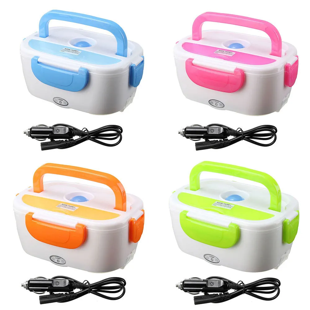 Hot Sales Heating Lunch Boxes Portable Electric Heater Lunch Box Car Plug Food Bento Storage Container Warmer Food Container Ben T200902