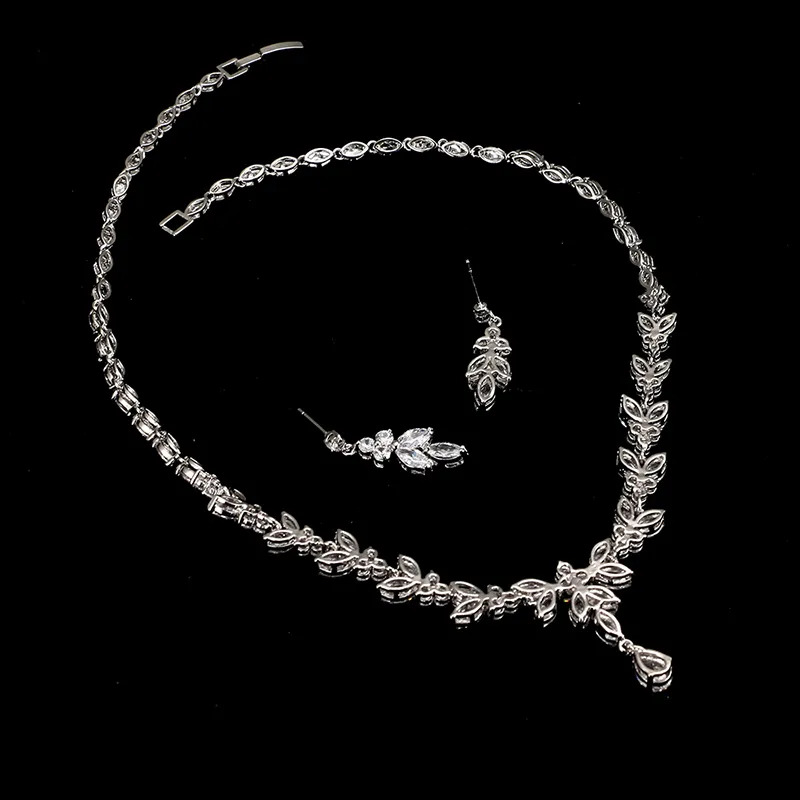 Outros conjuntos de jóias emmaya conjuntos de jóias requintadas para femininos acessórios para festas de casamento cubic zircon briols colar presente 220831