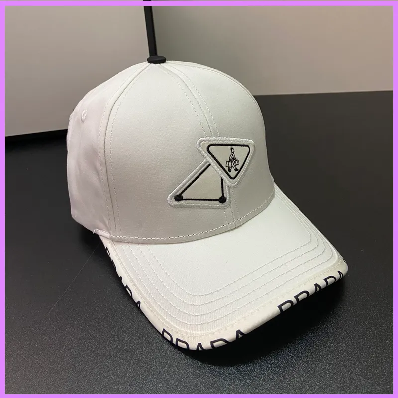 New Mens 스포츠 모자 모자 디자이너 편지 여성 야구 모자 삼각형 Casquette Soild Street 패션 버킷 모자 고품질 니스 229r