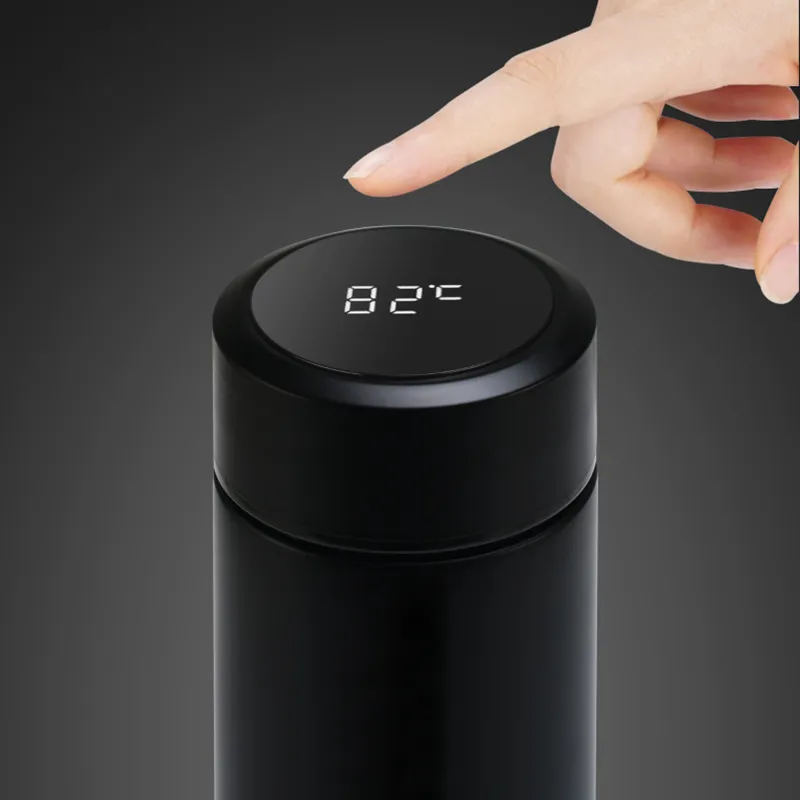 Latte LCD Temperatura Thermos Display inossidabile Smart Bottle Mug 304Stainless Tea Thermal Touch Steel Travel Fashion Water Screen LJ201221