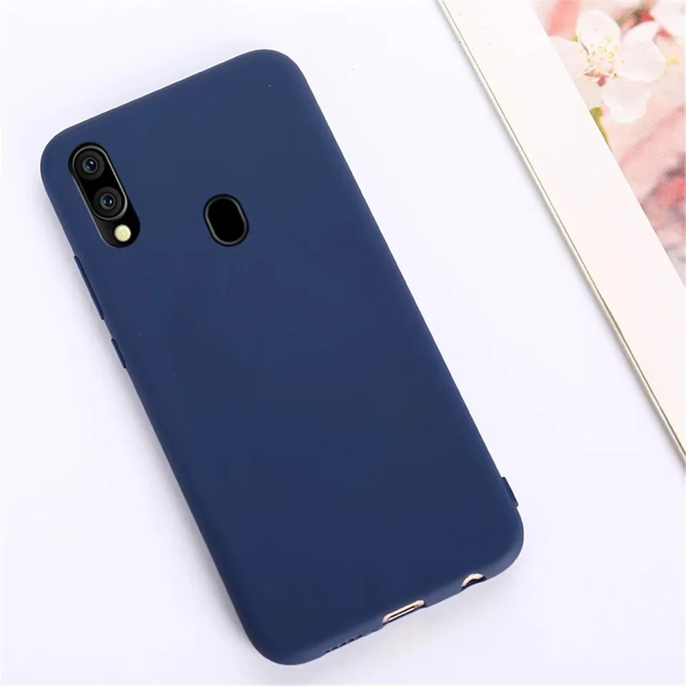 Fodral för Samsung Galaxy A10 A10E A20 A20E A30 A40 A50 A70 S A01 A02S A11 A21 A31 A41 A51 A71 Silikon Soft TPU Back Cover Fodral