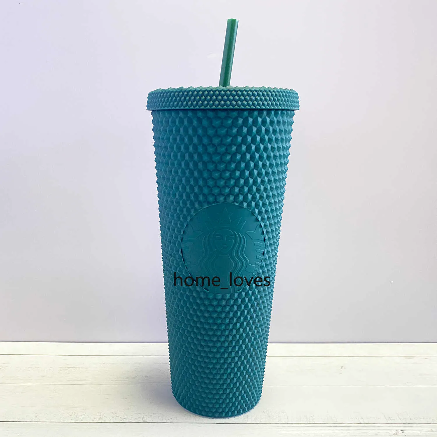 2021 Starbucks Custded Cup Tumblers 710ml Carbie Pink Matte Blastic Dugs with Strawcv2ecv2e286b