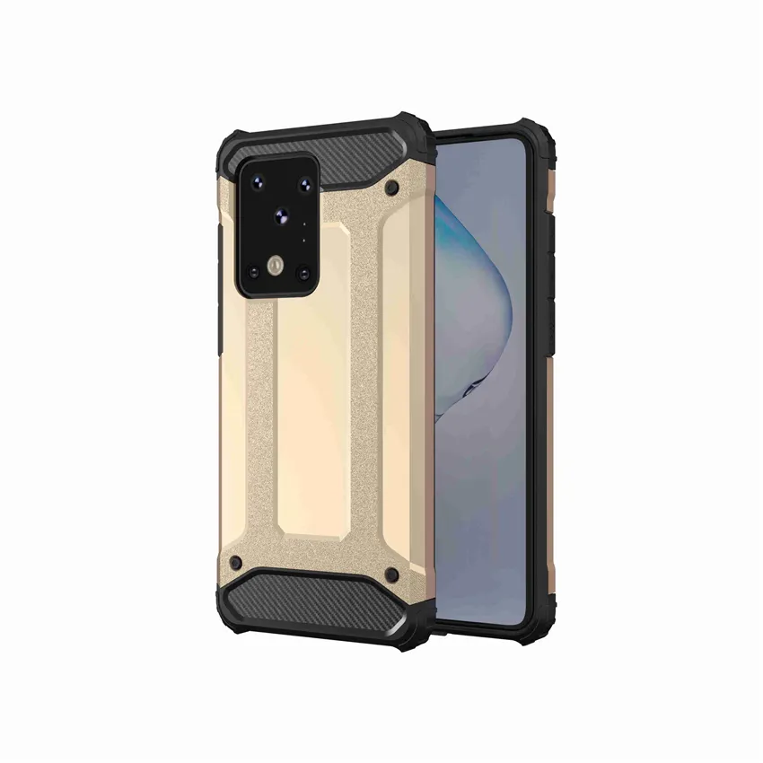 Capa de telefone de armadura h￭brida para iPhone 12 11 Pro XS Max XR para Samsung S20 Ultra A10 A20S Huawei P40 Pro Protetor