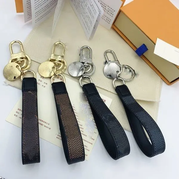 Porte-clés en cuir de haute qualité, accessoires de pendentif de sac classique à la mode avec boîte d'emballage 319s