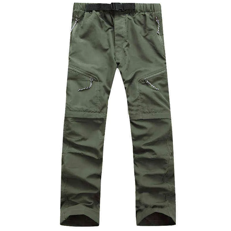Spodnie turystyczne Męskie Outdoor Climbing Luźne Dorywcze Spodnie Taktyczne Trekking Spodnie Wymienny Spodenki Letnie Spodnie G220224