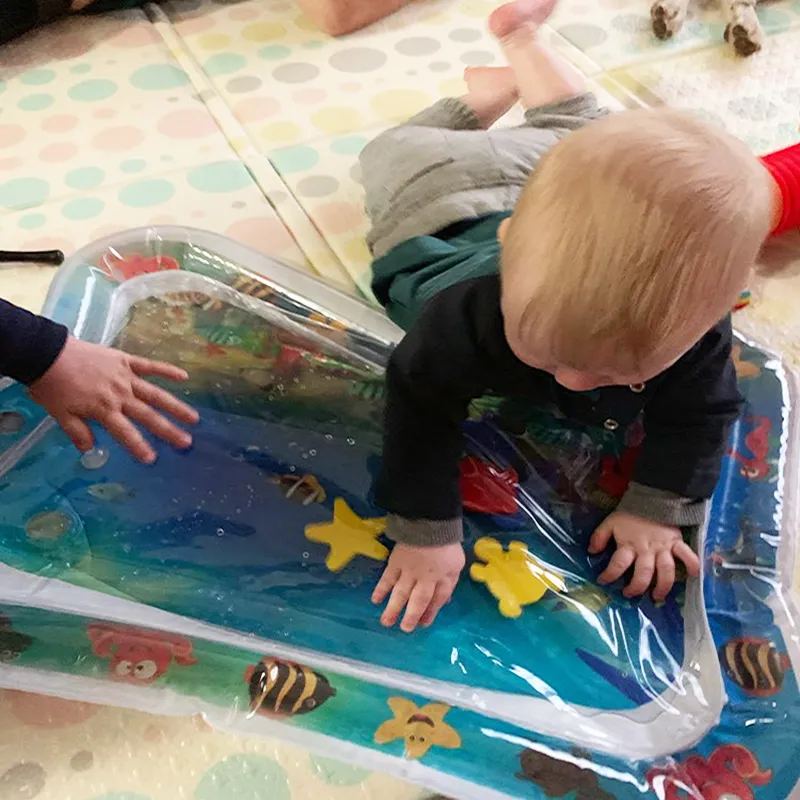 2019 criativo bebê tapete de água brinquedos almofada inflável infantil playmat criança atividade centro de jogo para bebês almofada de água brinquedos lj201116926127