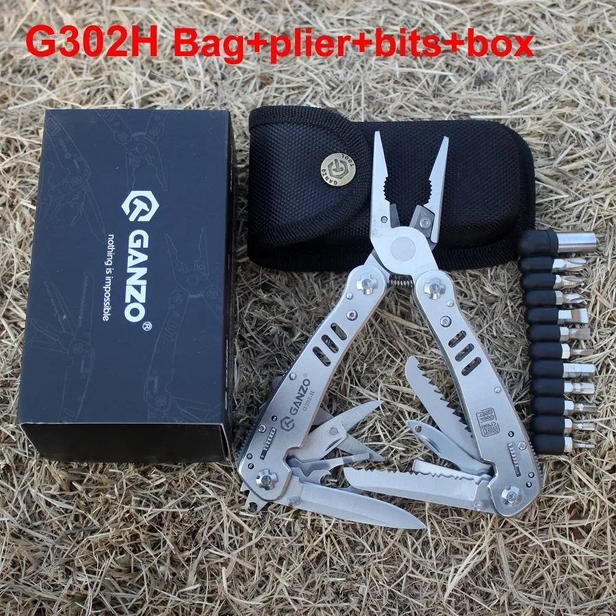 Ganzo Outil Couteau Multitools Pince G302B G302H Ganzo Couteau De Survie Pince Pliante EDC Gear Outils Multifonctionnels Pince Camping Y200321
