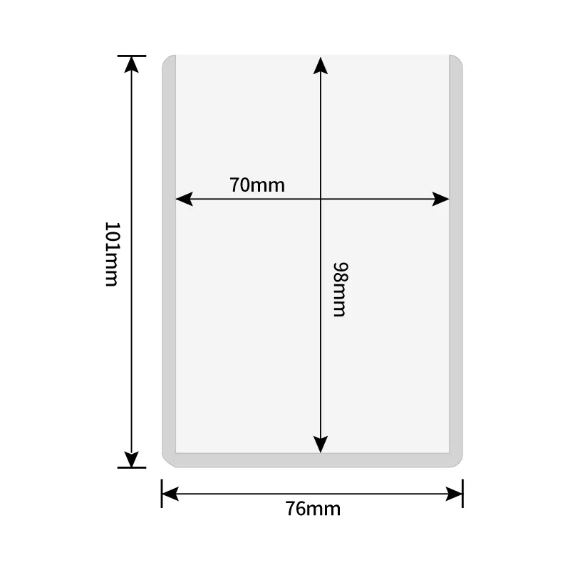 35ptトップローダー3x4インチボードゲームカードアウタープロテクターゲームトレーディングカードホルダーフットボールバスケットボールスポーツカード1098475用スリーブ