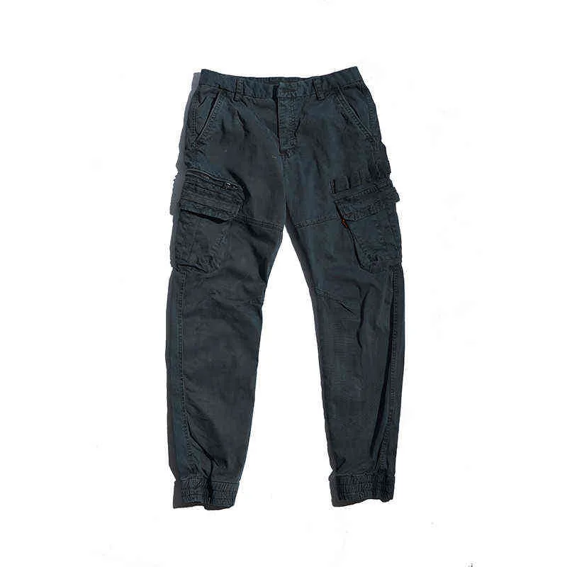 GlacialWhale hommes Cargo pantalon hommes mode 2021 nouveaux Joggers mâle Hip Hop japonais Streetwear pantalon Jogging kaki pantalon pour hommes H1223