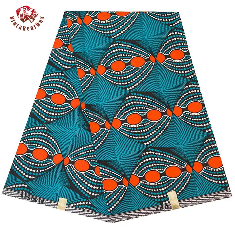 Ankara Fabric African Real Wax Print Fabric BintaRealWax High Quality 6 Yards 3Yards African Fabric for Party Dress FP64085230047