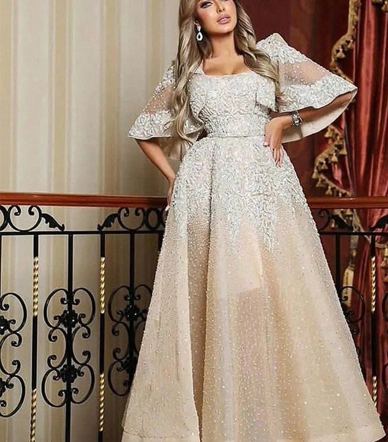 Elegancka Fuksja Off Ramię Suknie Wieczorowe 2021 Mermaid Appliqued Long Maid of Honor Suknie Custom Made Zuhair Murad Prom Dress