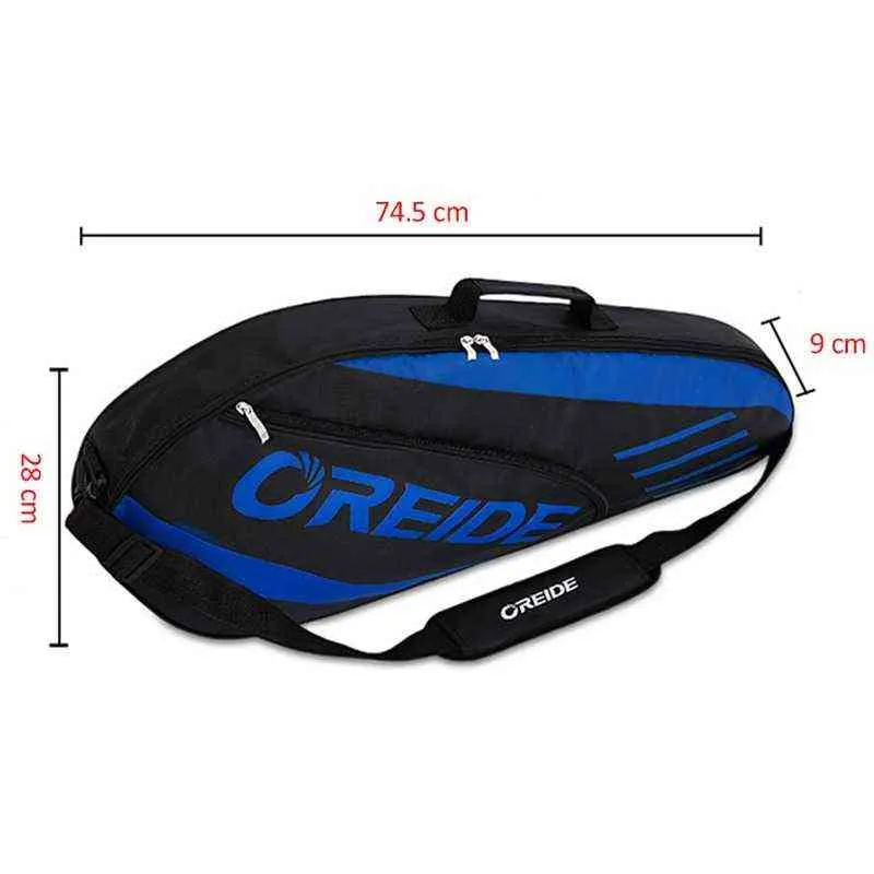 Oreide Raquette Sac de badminton imperméable à l'eau simple épaule Squash Raquette Team Sacs de sport peuvent contenir 3 raquettes avec sac à chaussures Hommes Y1227