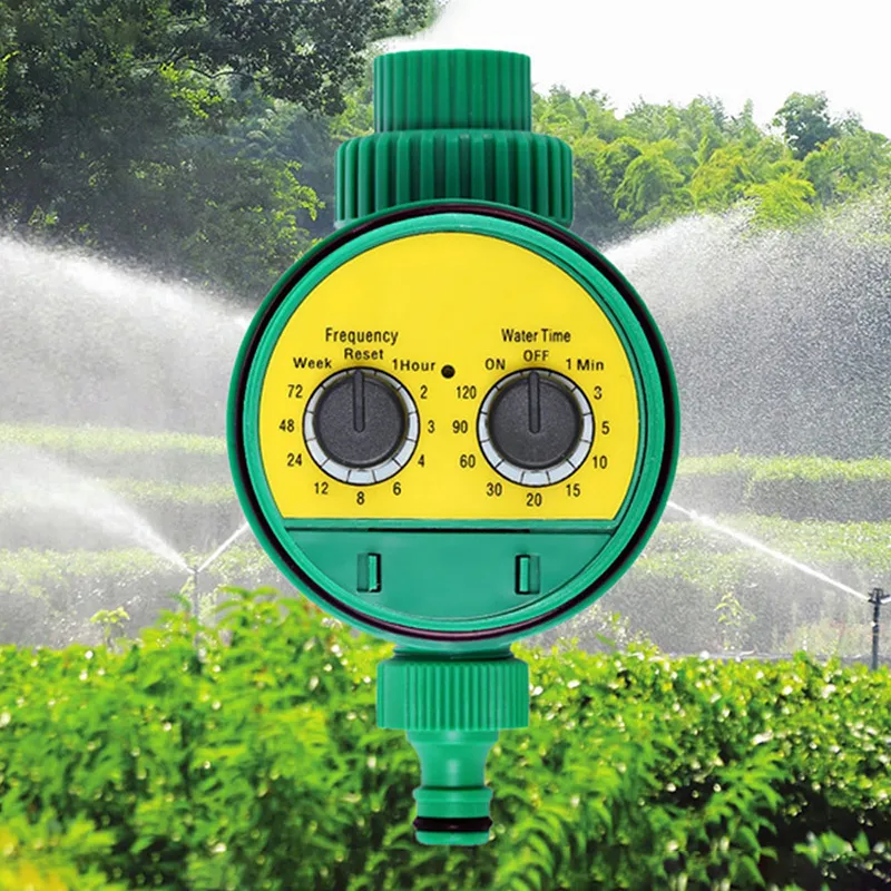 av LCD -skärm Irrigation Series Vatten Timer Vatten Timer Slang Kan Timer utomhusvattentät Automatic på OFF 2012044119580
