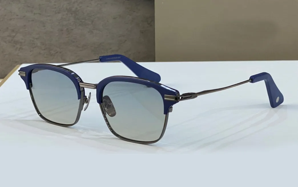 نظارة شمسية مربعة بطيئة غير ماتي الذهب الأسود العدسة الرمادية الداكنة الرياضية نظارات الشمس للرجال Sonnenbrille UV Eyewear مع Box295D