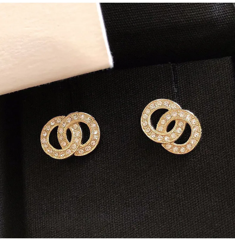 Mode oorbellen voor dames Lux sieraden feest bruiloft verloving liefhebbers oorbellen met flanel bag258m