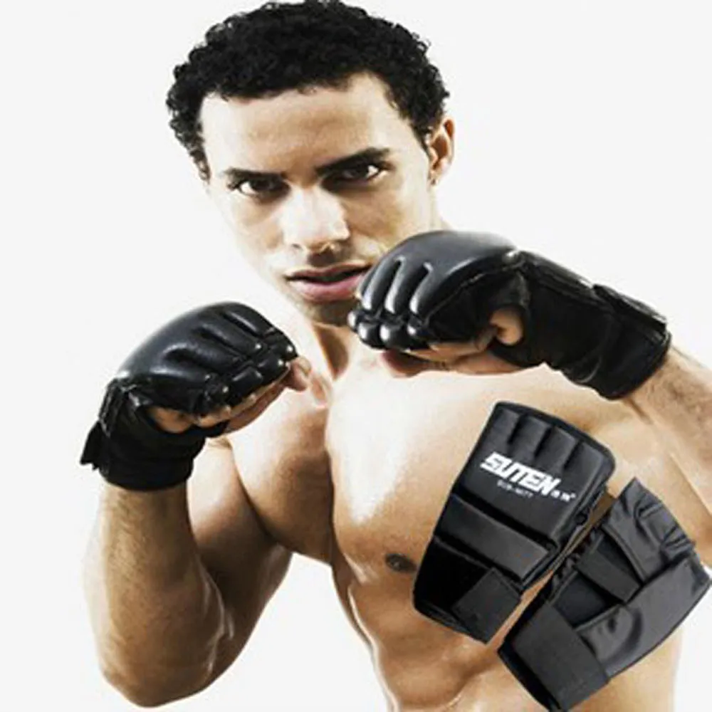 2020 MMA Muay Thai Training Sacco da boxe Guanti Sparring Boxe Palestra Uomo Donna Guanti semidito9891396