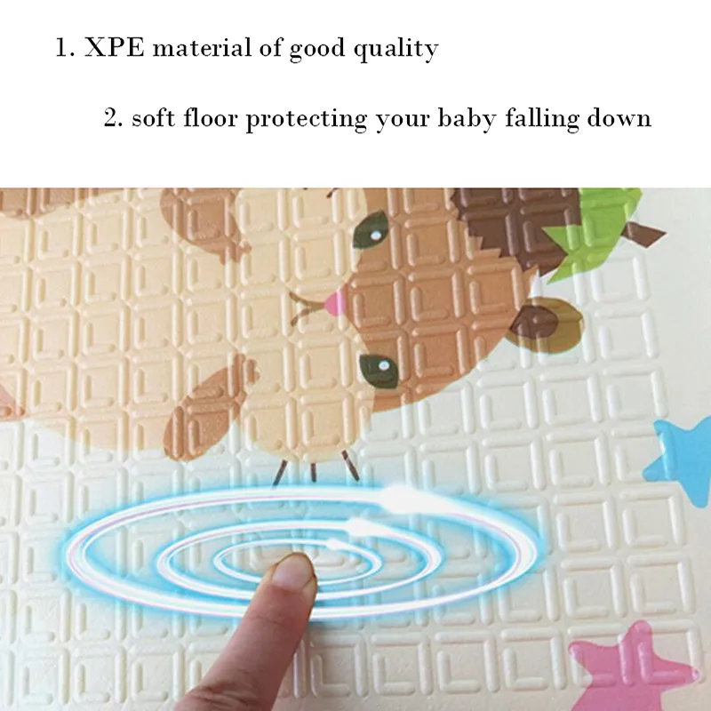 Baby Crawling Mats Kids Tapis à double face pliable PAD PAD TAGNE ENFANT TEMPHANT DU PLANG SOIL