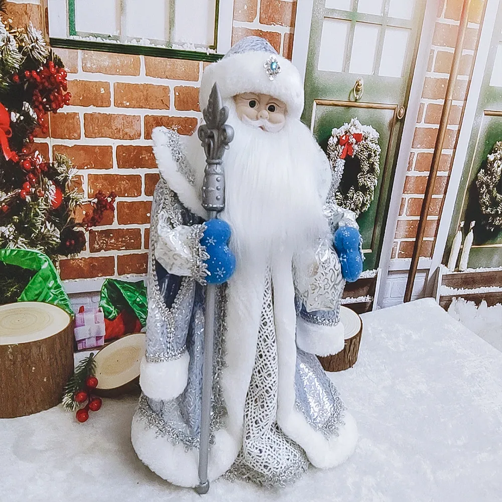 Decodição de mesa e cantar Papai Noel Christmas crianças brinquedos feriado caráteres de pelúcia decoração de Natal presente de festa de aniversário 201203