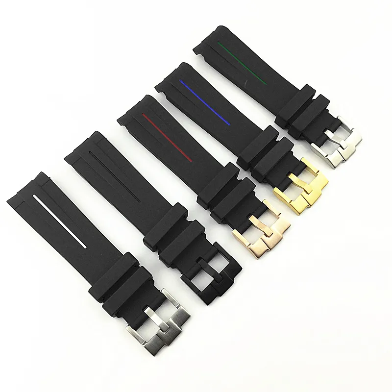 Factory direct s stock adapter Laoshuigui 20mm watch strap accessories silicone watch strap pin buckle strap 21mm rubber s259m