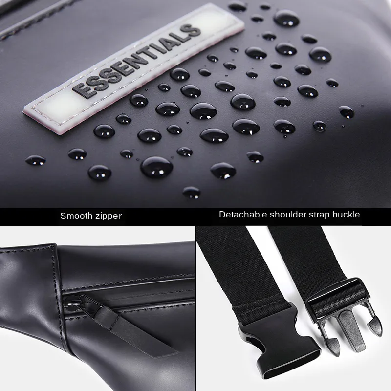Classic Fanny Pack Slim Soft Leather Water Resistant midjeväska Casual Belt Bell PAG UNISEX Pack för utomhusträning som reser 201119