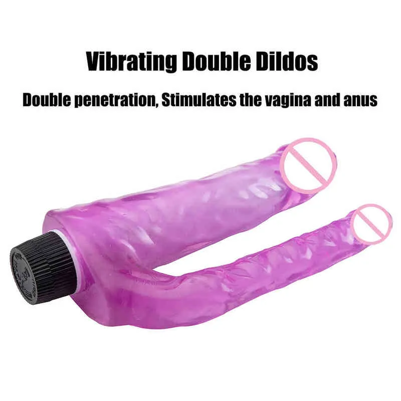 NXY DILDOS DONGS CONSOLADORES DOBLE VIBRADORES PARA MUJER PENETRACION VAGINA Y ANO SENSACION DE PIEL SUAVE PENE Cabeza Juguetes Sexuales 0108