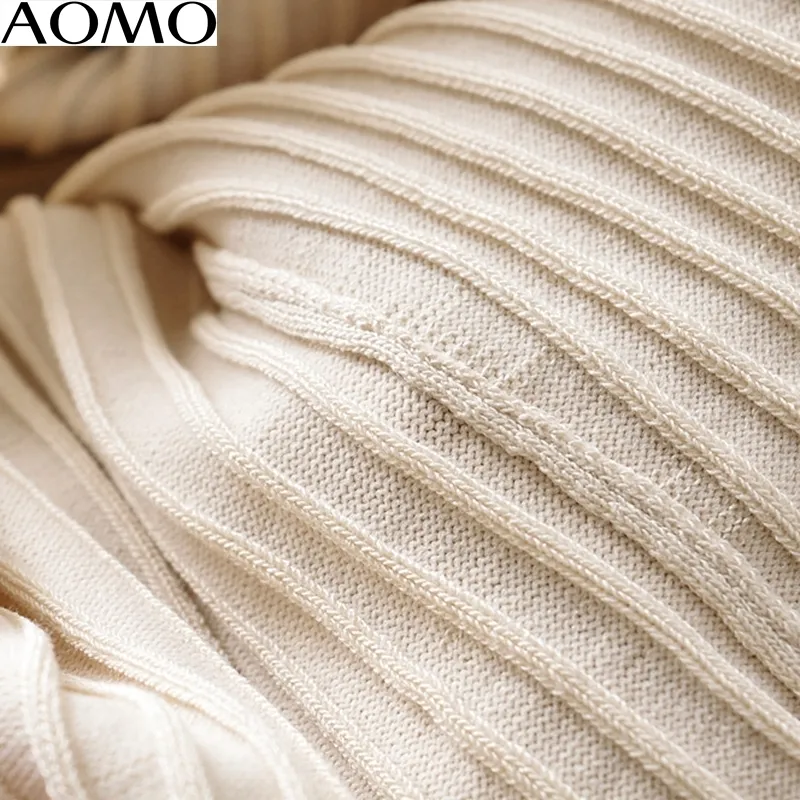 AOMO Corée Chic Femmes Pull d'été Puff manches courtes Vintage Dames Pull tricoté Tops LJ201112