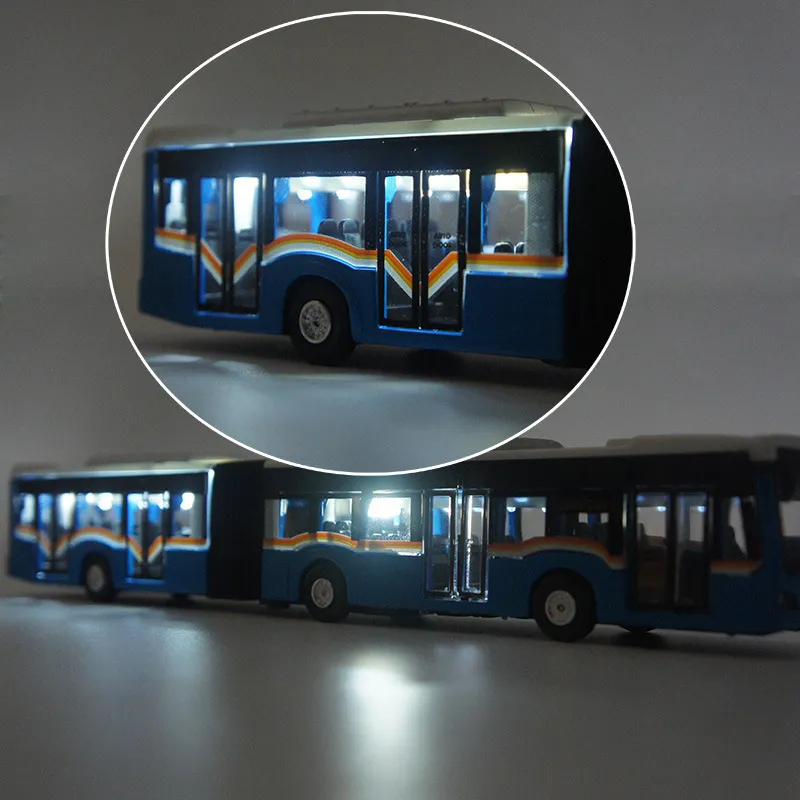 Legering dra tillbaka dubbelbuss hög simulering stad bussmodell leksak fordon metall diecasts blinkande musikalisk leksak bil barn039s g7939645