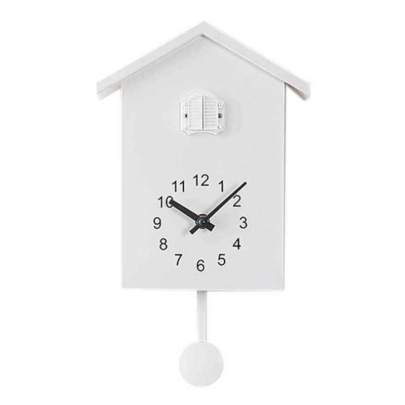 Modern Plastic Bird Cuckoo Design Quartz Wall Hanging Clock Timer Quartz Wall Clock for Home Office Decoration H1230