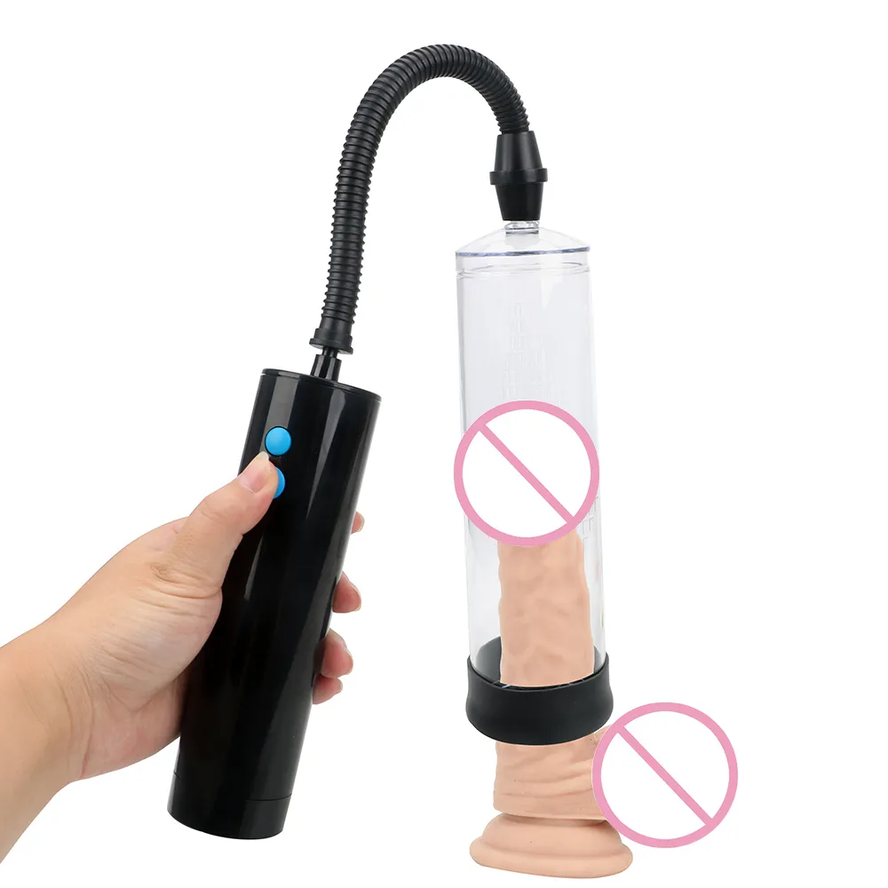 OLO Electric Penis Pump Extender Mannelijke Peniail Erection Training Extend Vergroter Vacuüm Sexy Speelgoed voor Mannen Gay