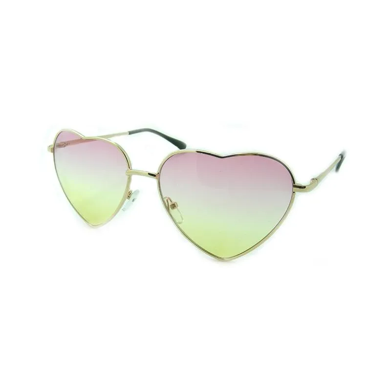 Occhiali da sole a forma di cuore a forma di cuore ragazza retrò con cornice rosa Specchio rosa Donne vintage Sun Eyewear #84059283x