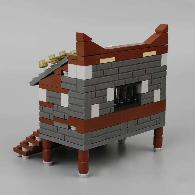 MOC Farm House Building Blocks Città Animale Pollo Pianta fai da te Uova Minifig Accessori Parti Modello alimentare Mattoni Giocattolo bambini C1228S