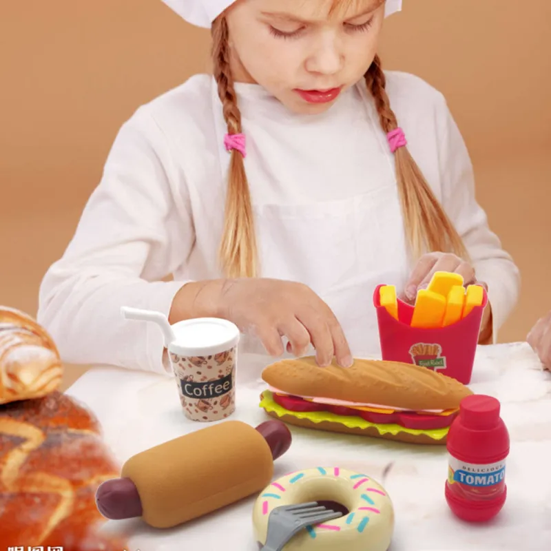 4 Style Enfants Cuisine Jouets Jouer Maison Jouet En Plastique Boisson Nourriture Kit Kat Faire Semblant Jouer Éducation Précoce Jouet Pour Enfants Cadeaux LJ201009